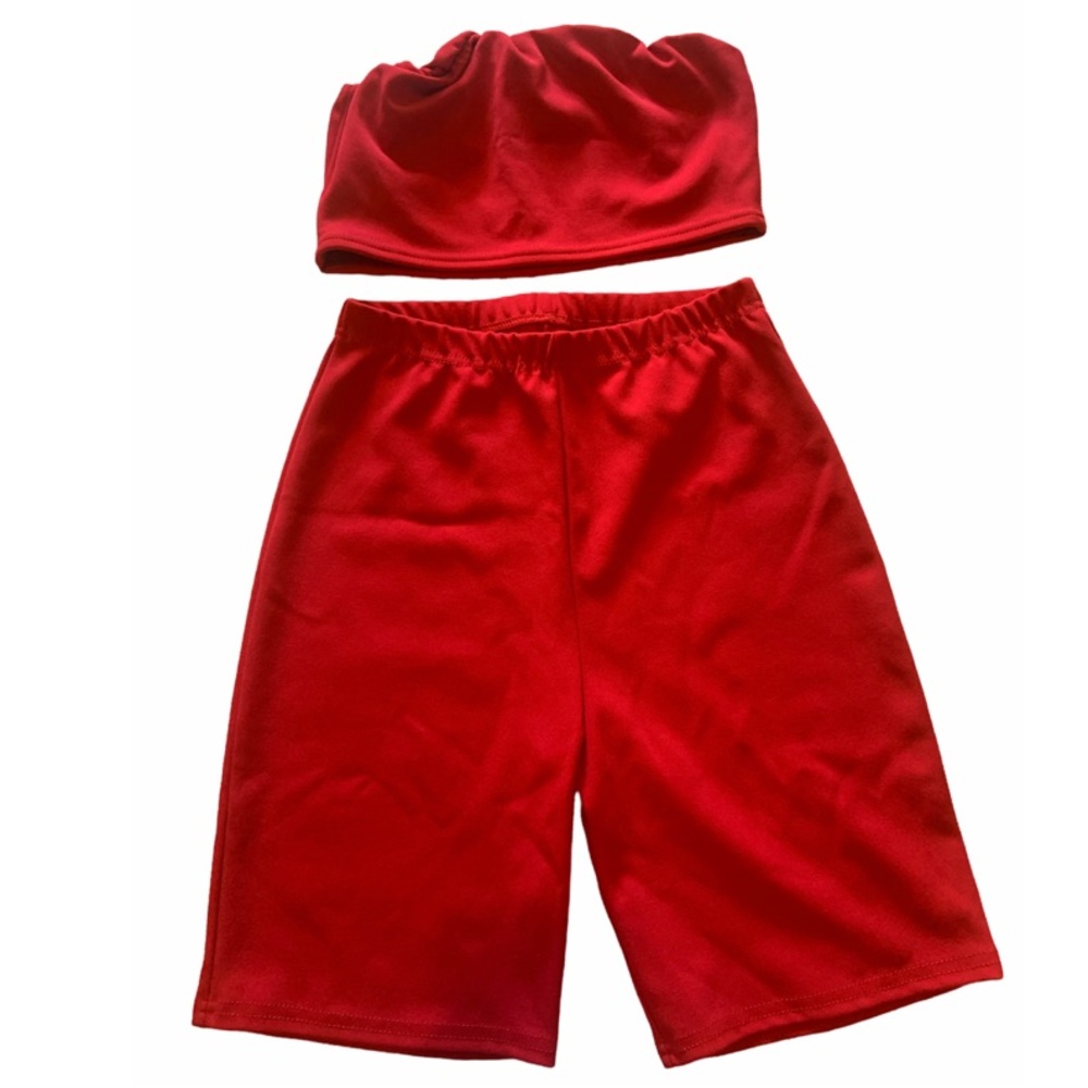 Bandeau shorts set